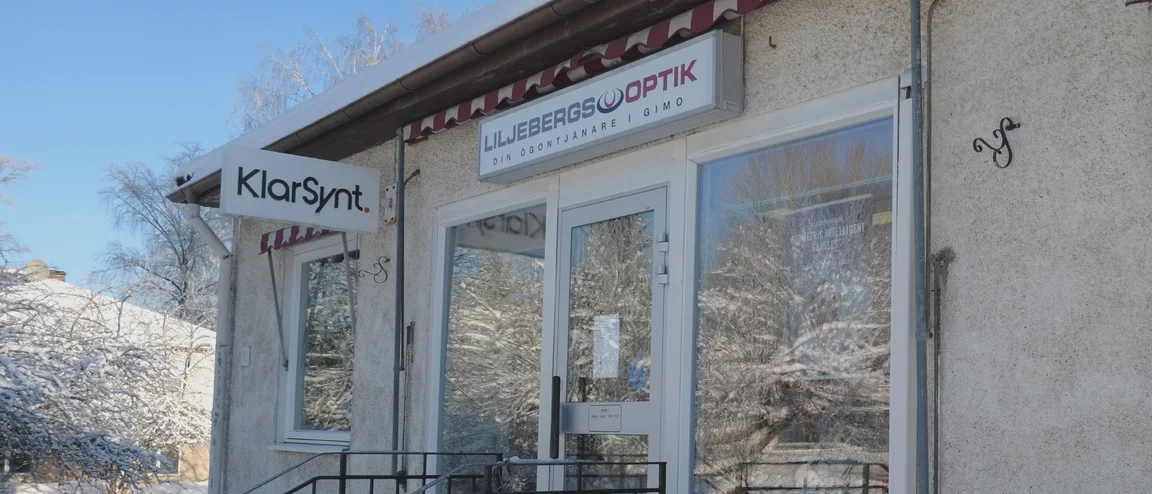 Butiken Liljebergs Optik på Uppsalavägen i Gimo